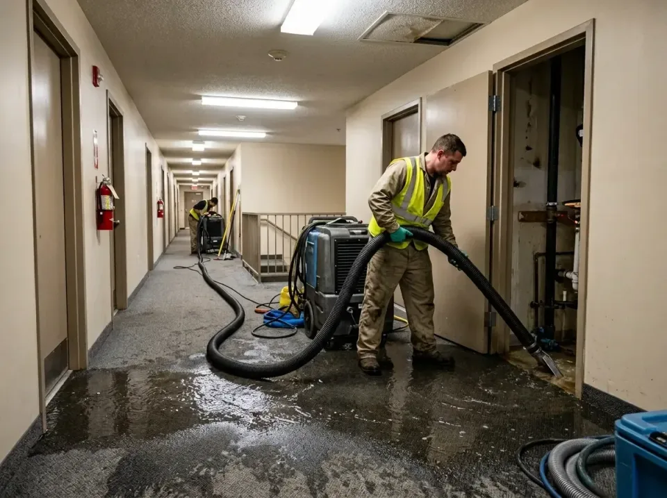 multi-unit-apartment-hallway-f-005 — frequently asked questions, Emergency Burst Pipe Water Extraction & Removal in Mount Ar…